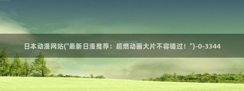 动漫小说